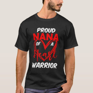 Camiseta Orgulhosa Nana De Um Ele Guerreiro Sensibilização