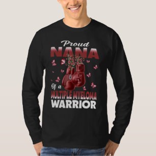 Camiseta Orgulhosa Nana De Um Guerreiro Consciente Do Mielo