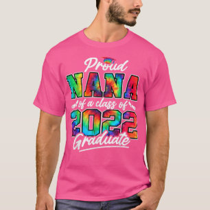 Camiseta Orgulhosa Nana de uma Classe de Tie Dye Gra, Forma