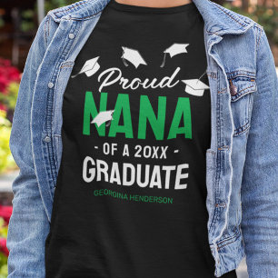 Camiseta Orgulhosa Nana Proud Verde 2026 Graduada