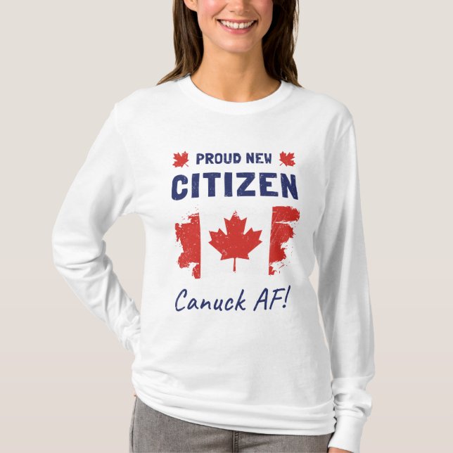 Camiseta Orgulhosa Nova Cidadã Canadiana, Cerimônia de Cida (Frente)