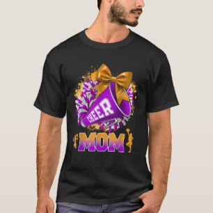 Camiseta Orgulhosa Saúde Mãe Roxo Pom Pom Megaphone Coque