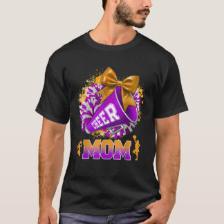 Camiseta Orgulhosa Saúde Mãe Roxo Pom Pom Megaphone Coque