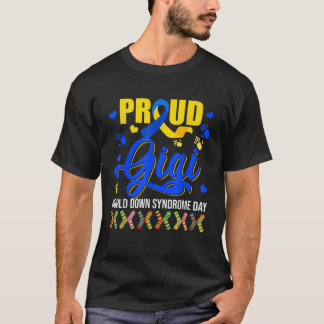 Camiseta Orgulhosa Síndrome de Gigi para Baixo Sindroma de 