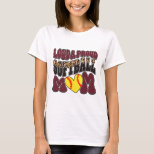 Camiseta Orgulhosamente Alto Softll Mãe Marrom Time Leopard