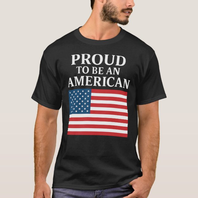 Camiseta Orgulhosamente Americano (Frente)