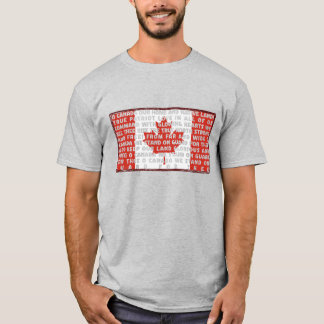 Camiseta Orgulhosamente Canadense, Verdadeiro Norte Forte e