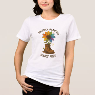 Camiseta Orgulhosamente Plantado. Livre.