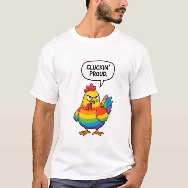 CAMISETA ORGULHOSO A CACAREJAR (Frente)