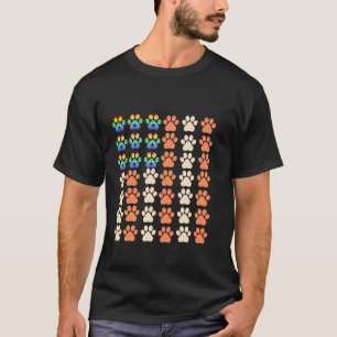 Camiseta Orgulhoso Aliado LGBT Pata de gato bandeira americ