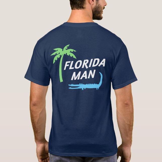 Camiseta Orgulhoso Alligator e Palm Tree (Verso)