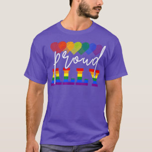 Camiseta Orgulhoso Ally, estarei lá por você LGBT