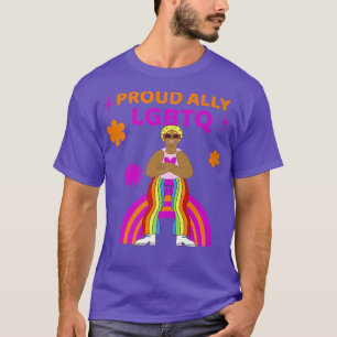 Camiseta Orgulhoso Ally LGBTQ - Comunidade Orgulho gay Biss