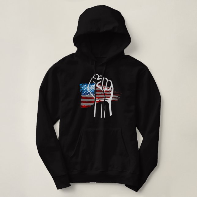 Camiseta ORGULHOSO AMERICANO - branco  (Frente do Design)