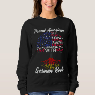 Camiseta Orgulhoso Americano Com Raízes Alemãs EUA Alemanha