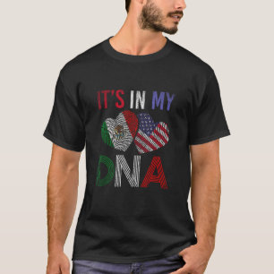 Camiseta Orgulhoso Americano Está No Meu DNA México T Shir