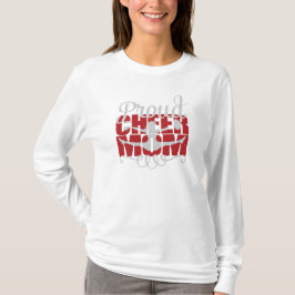 Camiseta Orgulhoso anime a mãe com letras vermelhas