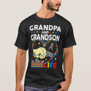 Camiseta Orgulhoso Apoio Autismo Avô E Avô Autismo A