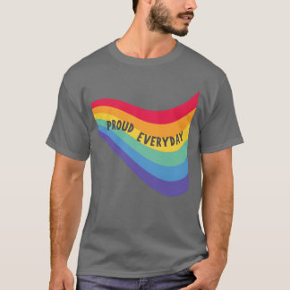 Camiseta Orgulhoso Arco-íris Orgulho Todos os Dias família