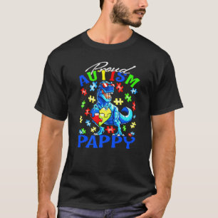Camiseta Orgulhoso Autismo Pappy Dinossauro Conscientização