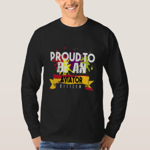 Camiseta Orgulhoso aviador cidadão Profissão de trabalho pr