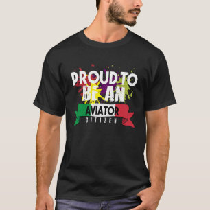Camiseta Orgulhoso aviador cidadão Profissão de trabalho pr