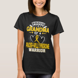 CAMISETA ORGULHOSO AVÓ DE UM PRADER WILLI SINDROME WARRIOR