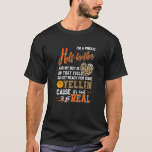Camiseta Orgulhoso Basquete Meio Irmão Basquete Família Mãe