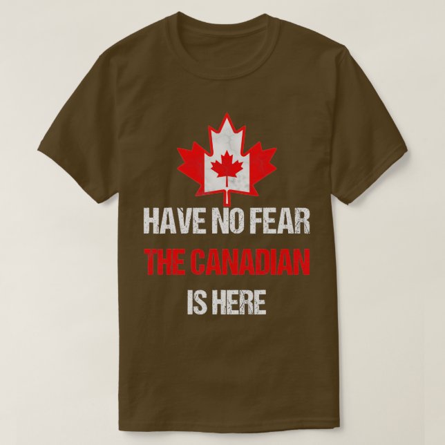 Camiseta Orgulhoso Canadense Feito No Canadá Mapeando Pavil (Frente do Design)