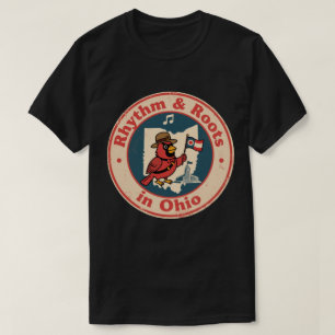 Camiseta Orgulhoso Cardinal do Meio-Oeste com a Bandeira de