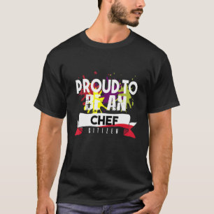 Camiseta Orgulhoso Chef cidadão Profissão carreira trabalha