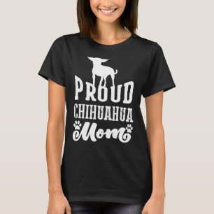 Camiseta Orgulhoso Chihuahua Mãe Para O Cachorro Retro