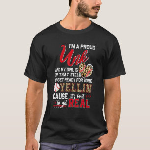 Camiseta Orgulhoso de Beisebol Desconhecido Família de Beis