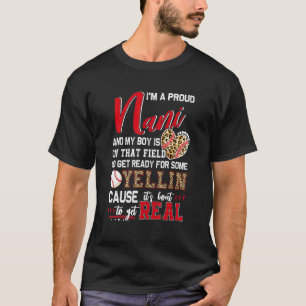Camiseta Orgulhoso de Beisebol Nani Família de Beisebol Com