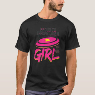 Camiseta Orgulhoso De Jogar Como Um Golfe De Disco Rapariga