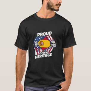 Camiseta Orgulhoso de Minha Herança - Patriota Americano Es