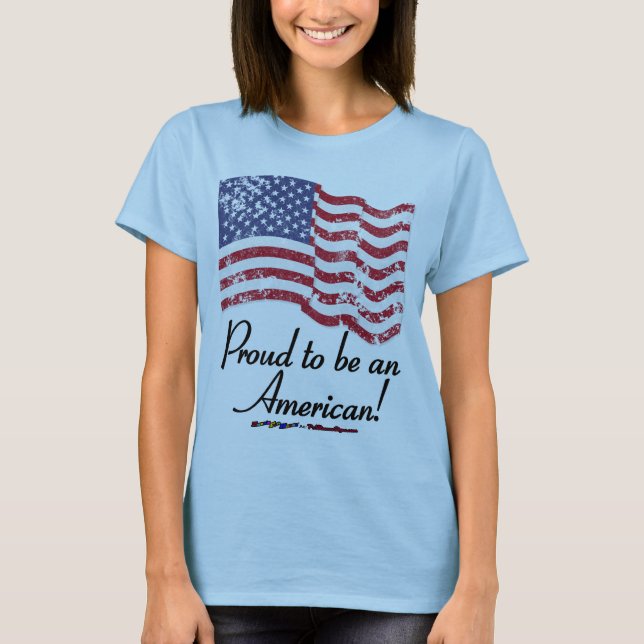 Camiseta Orgulhoso de ser americano! (Frente)