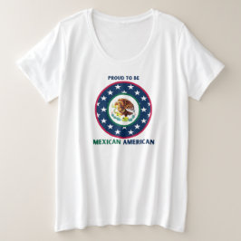 CAMISETA ORGULHOSO DE SER AMERICANO MEXICANO