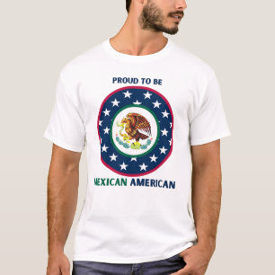 CAMISETA ORGULHOSO DE SER AMERICANO MEXICANO