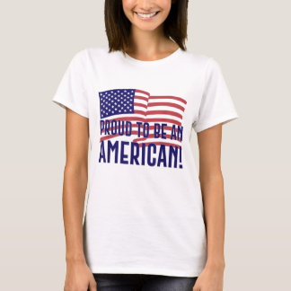 Camiseta Orgulhoso de ser americano para homens mulheres jo