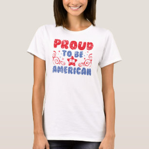 Camiseta Orgulhoso de ser americano - Patriótico Des da Tip
