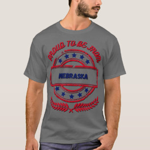 Camiseta Orgulhoso De Ser De Nebraska
