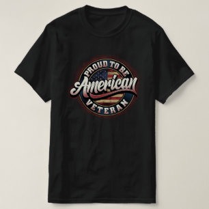 Camiseta orgulhoso de ser o dia dos veteranos americanos