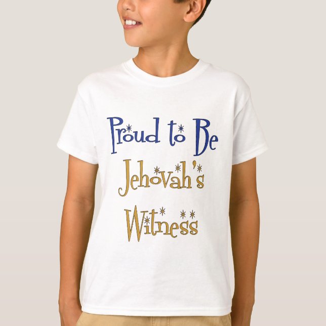 Camiseta Orgulhoso de ser testemunha de Jeová (Frente)