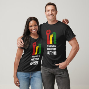 Camiseta ORGULHOSO DE SER UM Autor Negro PUBLICADO