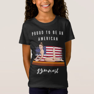 Camiseta Orgulhoso De Ser Um Gymnast Americano