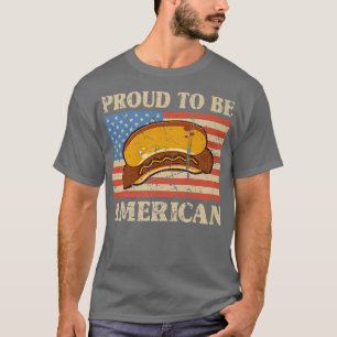 Camiseta Orgulhoso De Ser Um Patriótico Americano Pro USA H