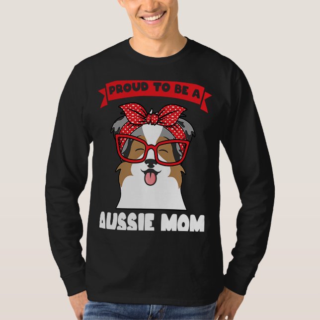 Camiseta orgulhoso de ser uma mãe aussie aussie (Frente)