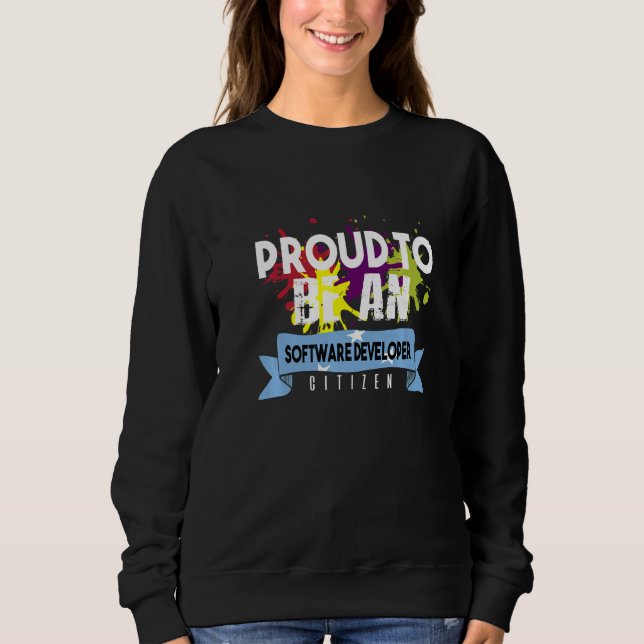 Camiseta Orgulhoso Desenvolvedor de Software Cidadão Profis (Frente)