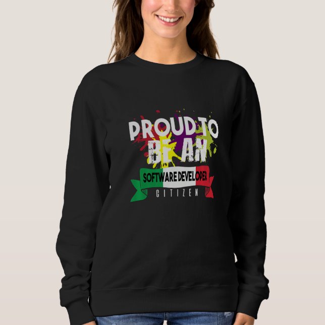 Camiseta Orgulhoso Desenvolvedor de Software Cidadão Profis (Frente)